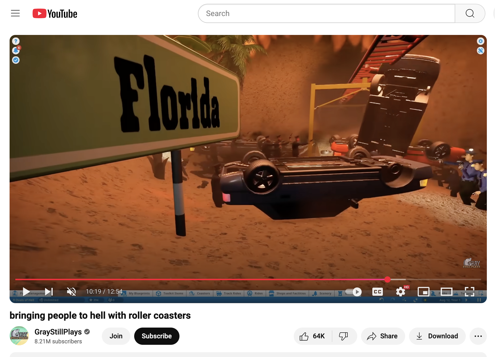 Bringing people to hell with roller coasters